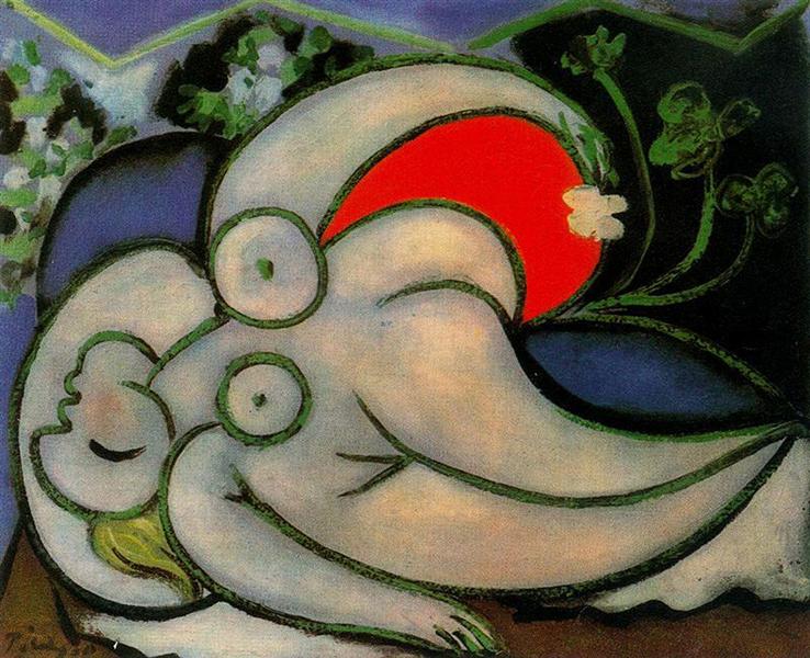 Pablo Picasso Classical Paintings Reclining Woman Femme Couchee